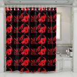 nerv of neon genesis evangelion shower curtains 0
