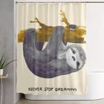 never stop dreaming shower curtain 0