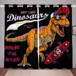 new york dinosaurs blackout curtain dinosaur cool cartoon window curtain cartoon pop curtain house decoration blackout window curtains 100 polyester 41 7 107 9 0