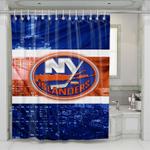 new york islanders hockey logo 1 shower curtains 0