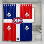 nhl montreal canadiens fence of glory shower curtains 0