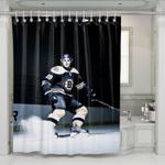 night hockey training shower curtains 0