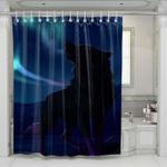 night wolf shower curtains 0