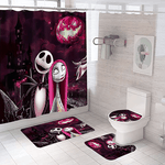 nightmare before christmas happy halloween bathroom sets shower curtain sets 0