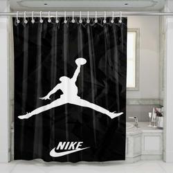 Nike Air Jordan Logo 2 Shower Curtain Set Bathroom Set For Bathroom Decor Best Gift For Friends
