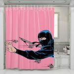 ninja thrasher shower curtains 0
