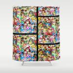 nintendo tribute shower curtain 0