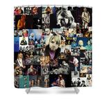 nirvana collage shower curtain 0