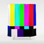no signal tv shower curtain 0
