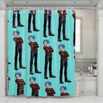 noodle british visual member gorillaz shower curtains 0
