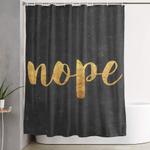 nope shower curtain 0