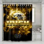 notre dame nd gold shower curtains 0