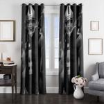 number four of oakland raiders window curtain 0