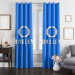 oakland atheletics logo green window curtain 0