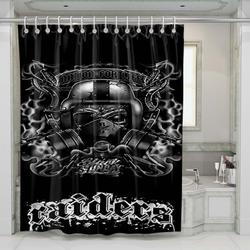 Oakland Raiders 5 Shower Curtain Set Bathroom Set For Bathroom Decor Best Gift For Friends