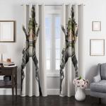 ocean color blue oakley window curtain 0