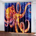 octopus curtains blackout window treatments drapes for room decoration 0