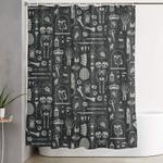 oddities x ray shower curtain 0