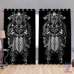 odin tatoo style window curtains vikings celtic pattern warrior blackout window curtains 100 polyester 417 1079 0