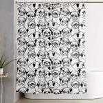 oh pugs shower curtain 0