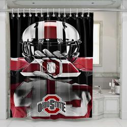 Ohio State 3 Shower Curtain Set Bathroom Set For Bathroom Decor Best Gift For Friends