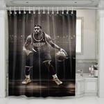 old and iconic logo of tampa bay buccaneers shower curtains 0