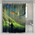 old texture pittsburgh steelers team shower curtains 0