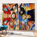 one piece curtains cosplay blackout window drapes for room decorations 0