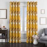 orange and brown eevee window curtain 0