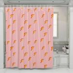 orange storm small icon shower curtains 0