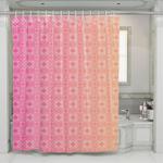 ornament pink cute pattern shower curtains 0