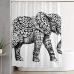 ornate elephant 3 0 shower curtain 0