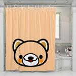outline panda art cartoon shower curtains 0