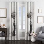 owl landing window curtains 0