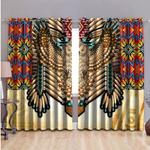owl native american pattern owl native curtains owl lover native blackout window curtains 100 polyester 417 1079 0