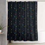 pac man retro arcade video game pattern design shower curtain 0