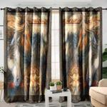 pack of native horse blackout curtains idea house decor gift blackout window curtains 100 polyester 417 1079 0