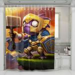 painting adventure time character shower curtains 0