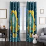 painting beemo adventure time window curtains 0