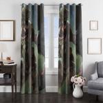 painting of bloodhound and enemy window curtain 0