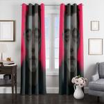 painting of rami malek mr robot window curtains 0