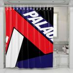 palace red blue white logo shower curtains 0