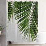 palm leaf ii shower curtain 0