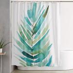 palm leaf shower curtain 0