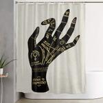 palmistry shower curtain 0