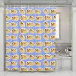 pancakes with chocolate and cute face shower curtains 0