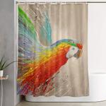 parrots shower curtain 0