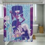 pastel color cartoon steven universe shower curtains 0