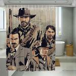 pastel red dead redemption 2 shower curtains 0