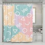 pastel yellow aesthetic theme shower curtains 0